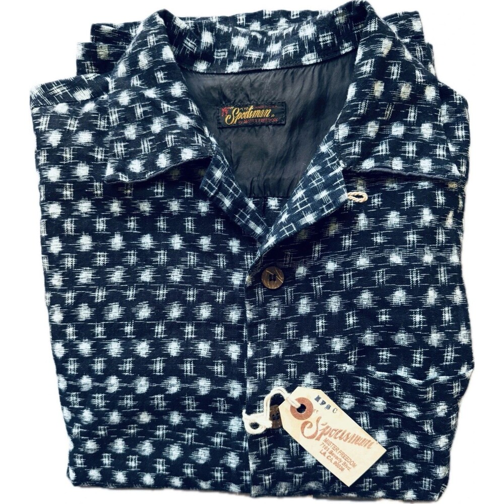 Mister Freedom CABANA SHIRT Japanese Indigo LOT. 49 - One Wash - Sized L - Fit M